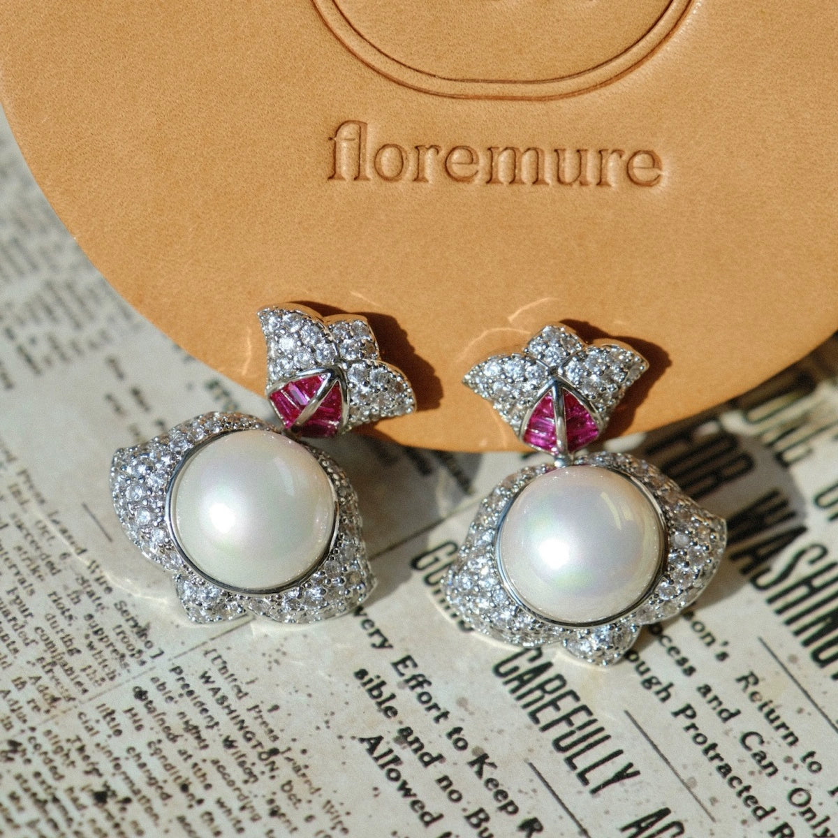 Antique line "Crinoline" Bvlgari antique jewelry pearl earrings princess dress gorgeous gem palace style